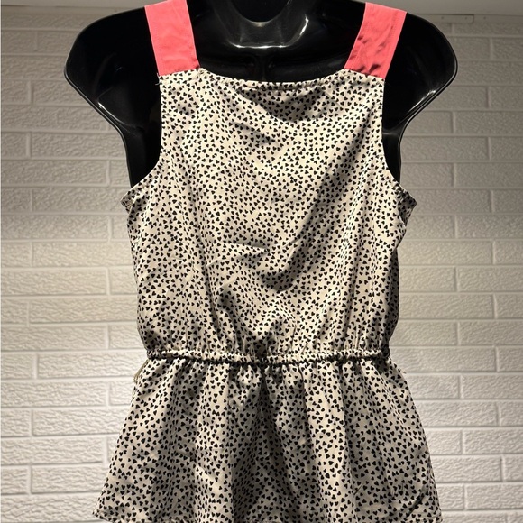 Candie's Black and White Sleeveless Wrap Blouse - Picture 2 of 3